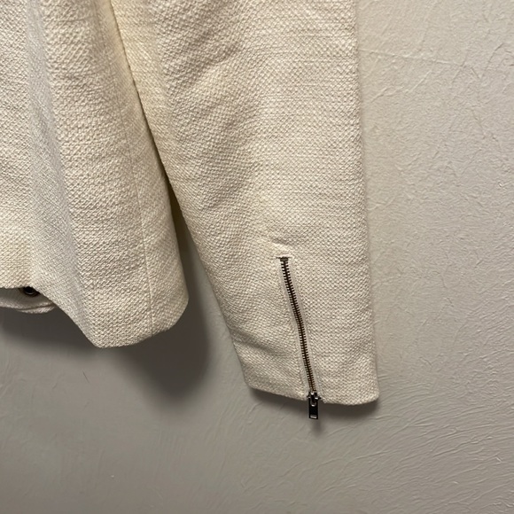 Cream Colored Banana Republic Moto Jacket - Picture 5 of 8